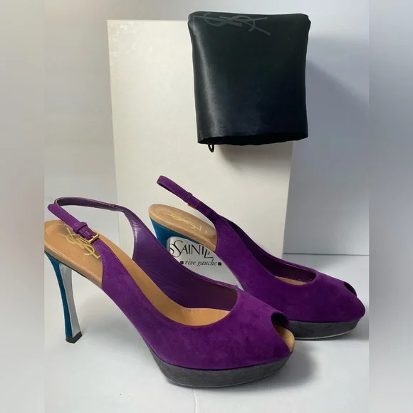 Yves Saint Laurent Shoes Ysl Yves Saint Laurent Suede Pumps